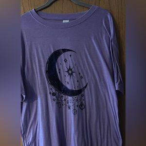 Lavender Moon & Stars Graphic Tee